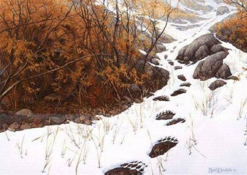 Ilusión óptica. Animal camuflado en el paisaje