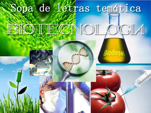 Sopa de letras. Biotecnologa