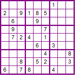 Sudoku de fácil resolución