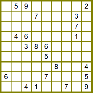 Sudoku de mediana dificultad