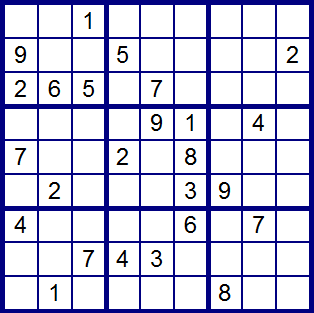 Sudoku de mediano nivel de resolución