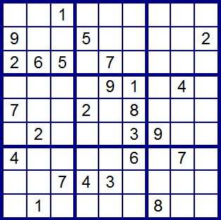 Sudoku de mediano nivel de resolucin