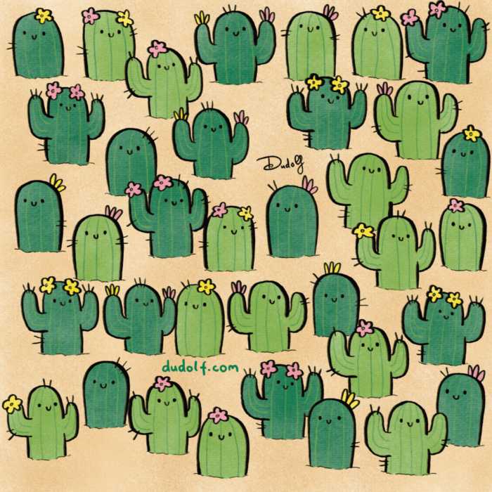 Un cactus único para entrenar la percepción visual