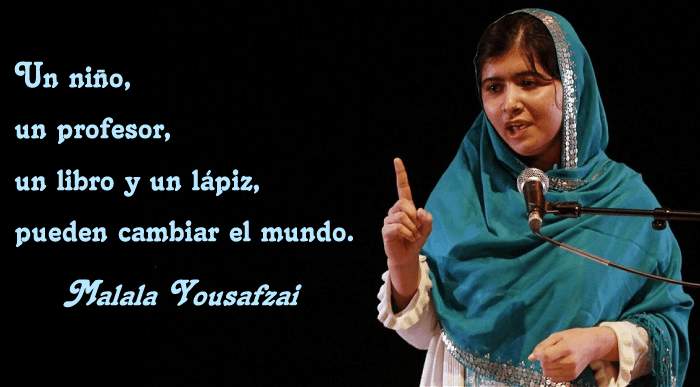 Una cita de Malala Yousafzai