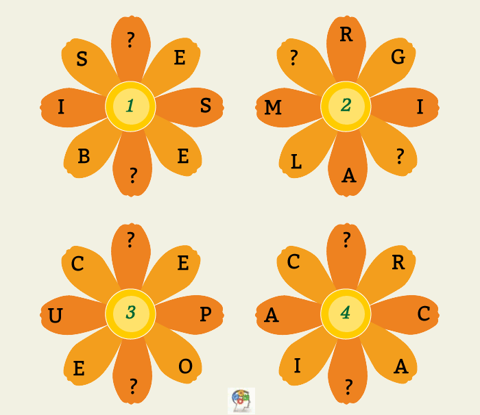 Encuentra las letras que faltan para completar las palabras