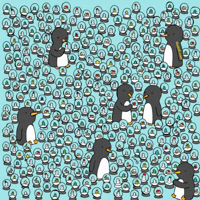 ¿Puedes encontrar las 4 estrellas que esconden los pingüinos?