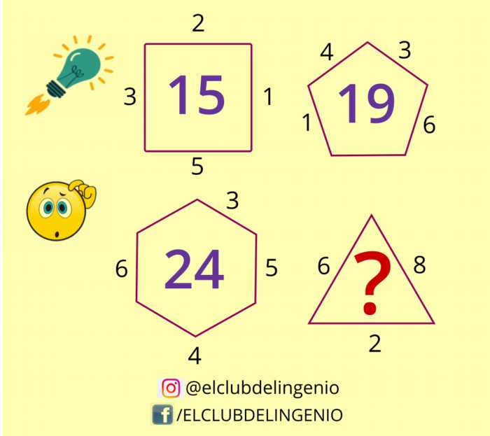 Gimnasia mental con números y figuras geométricas