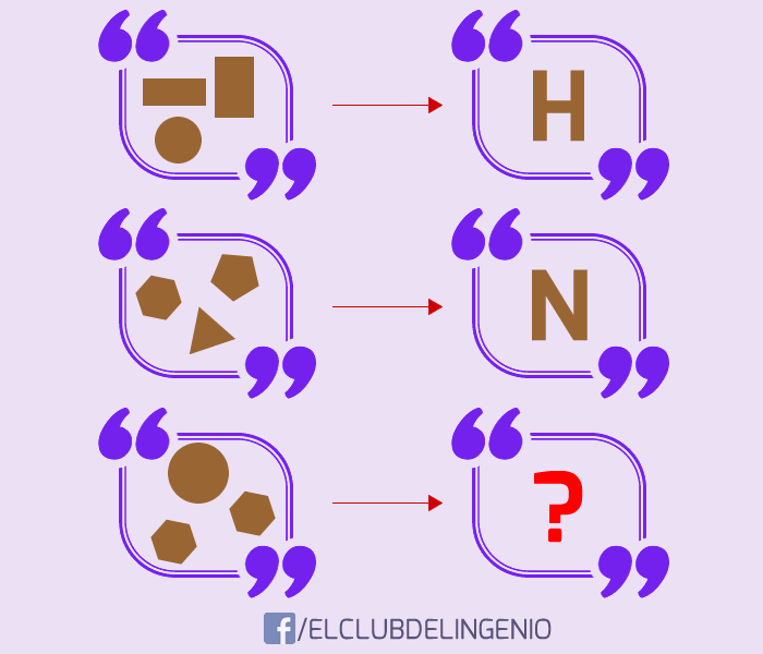 Letras y figuras geométricas