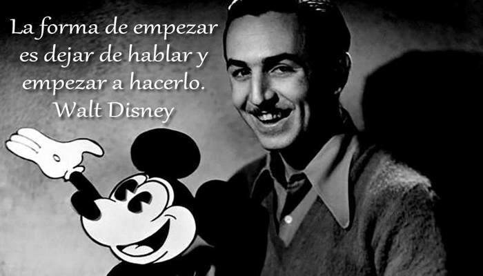 Una cita de Walt Disney