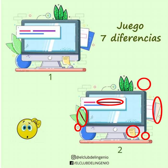 7 diferencias para entrenar tu memoria visual