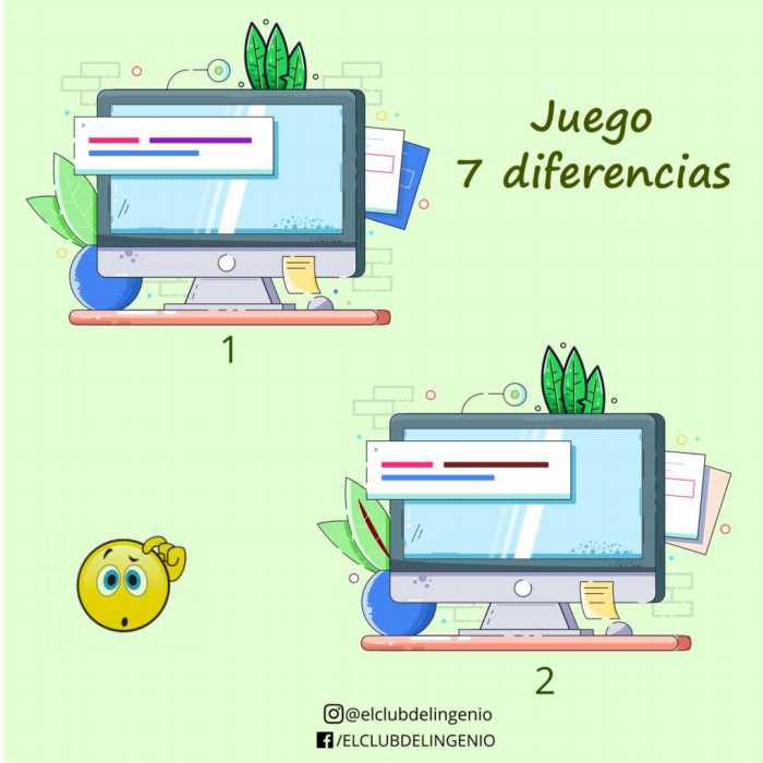 7 diferencias para entrenar tu memoria visual