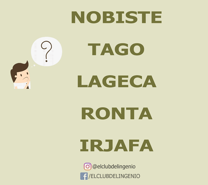 Reordena las letras y entrena tus neuronas