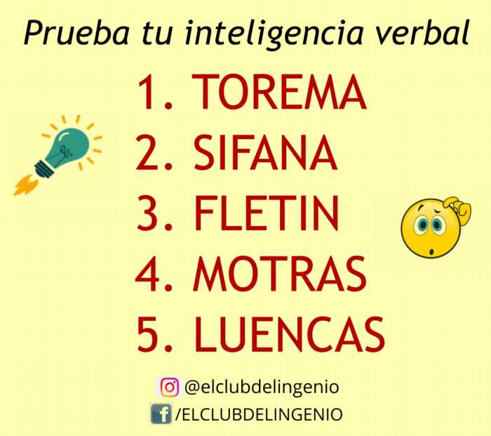 Un juego para poner a prueba tu inteligencia verbal