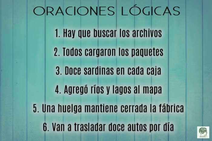 Entrena tus neuronas con estas oraciones con lógica