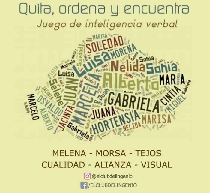 Quita, ordena y encuentra los nombres