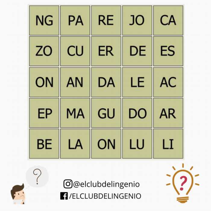 Organizar grupos de letras