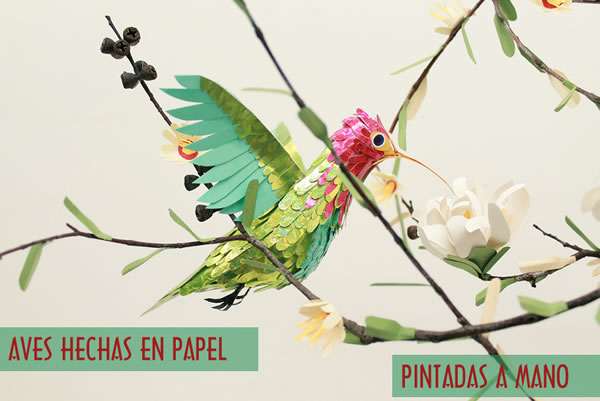 pajaros-papel-pintados-a-mano