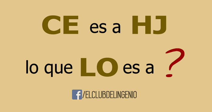 Relación lógica entre letras