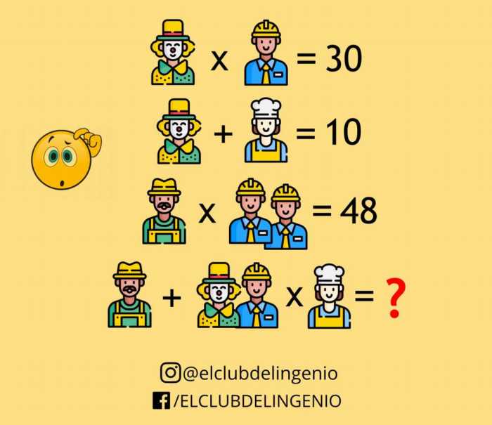 Nuevo rompecabezas lógico matemático con avatares