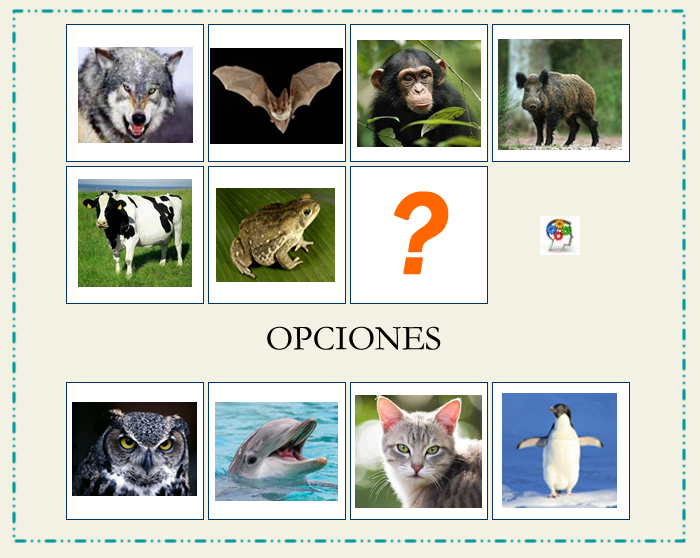  Secuencia lógica de animales. Un juego para entrenar tus neuronas