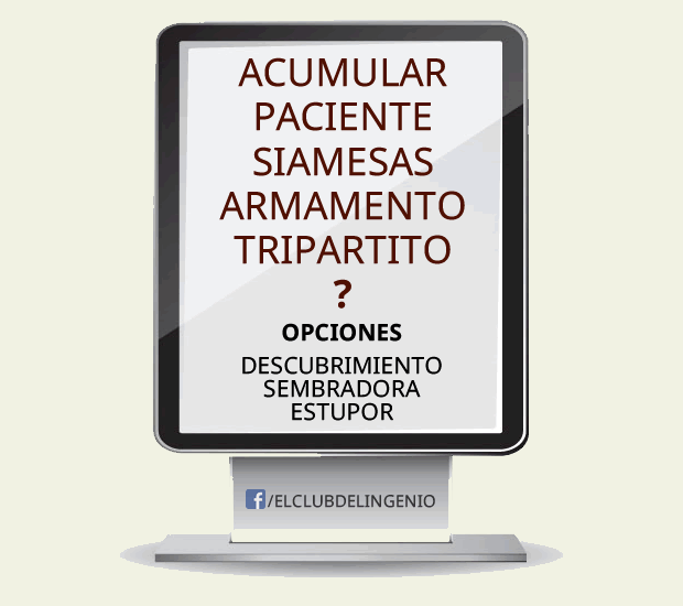 Serie de palabras. Juego de inteligencia verbal