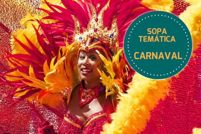 Sopa de letras temática: Carnaval