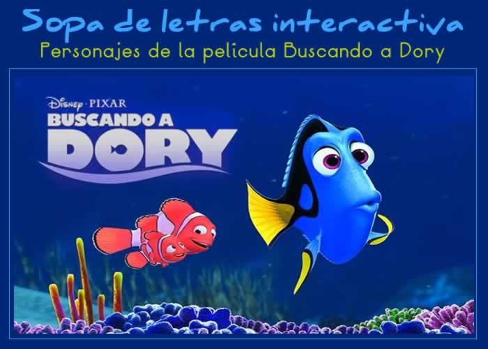 Encuentra los personajes de Buscando a Dory