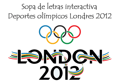 Sopa interactiva temática: Deportes olímpicos Londres 2012
