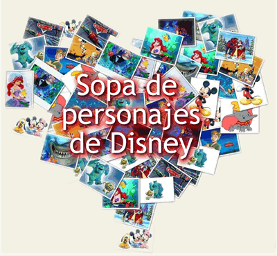 Sopa interactiva con personajes de Disney