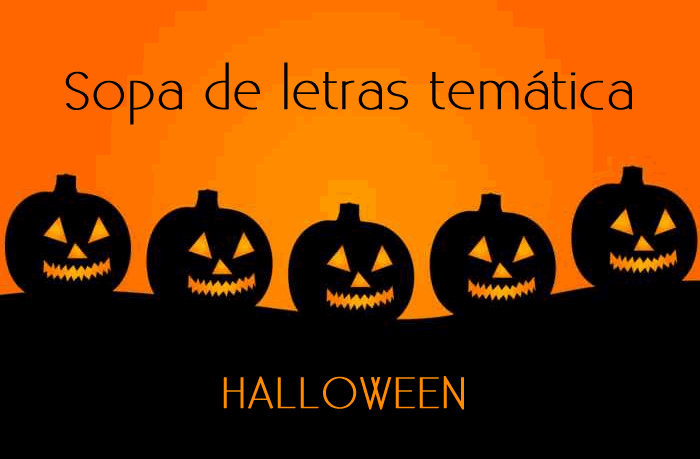 Sopa de letras temática: Halloween