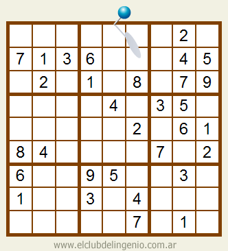 Sudoku de muy fácil resolución