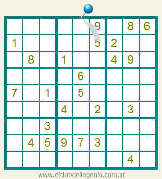 Un sudoku interactivo resolver | Club del Ingenio Juegos para entrenar la mente