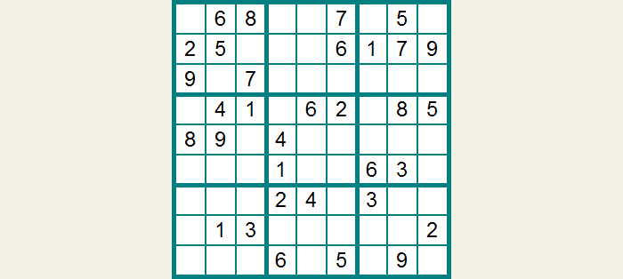 Fácil sudoku interactivo | El Club del Ingenio - Juegos para entrenar la