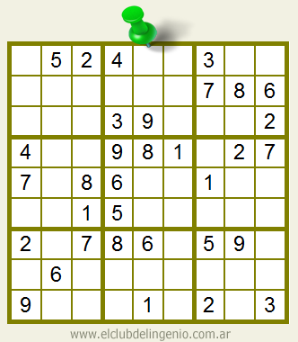 sudoku para principiantes | El Club del Ingenio - Juegos para la mente