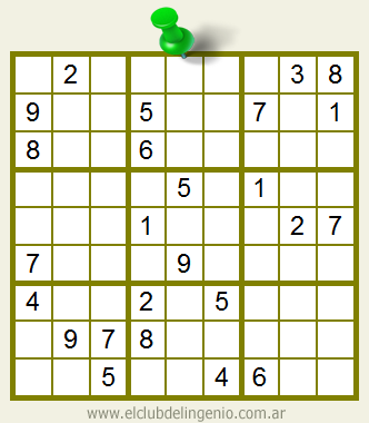 Difícil Sudoku interactivo | El Club del Ingenio Juegos para entrenar la mente