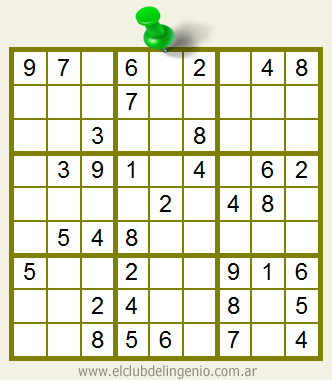 Sudoku de fácil resolución