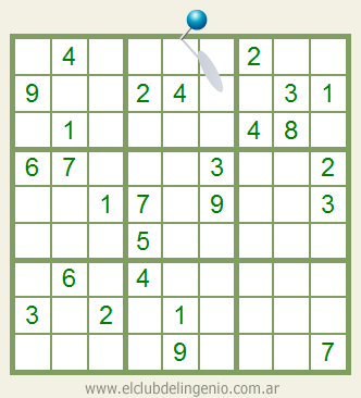 Fácil sudoku para imprimir  El Club del Ingenio - Juegos para