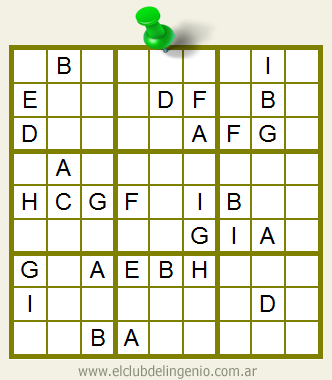 Sudoku interactivo online con letras