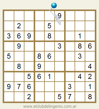 Fácil sudoku para imprimir  El Club del Ingenio - Juegos para