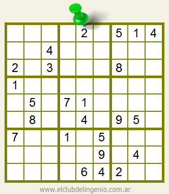 Sudoku interactivo de mediana dificultad