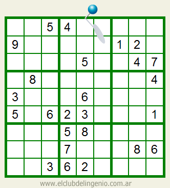 Difícil sudoku interactivo