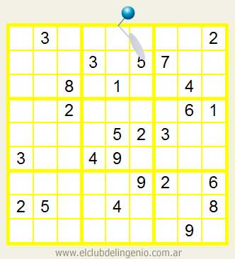 Fácil sudoku interactivo on-line | Club del Ingenio - Juegos para la mente